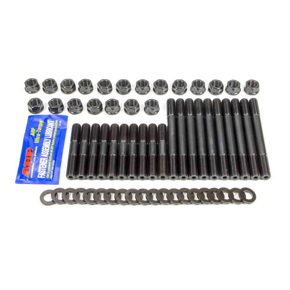 ARP Cylinder Head Stud Kit - Hex Nuts - Chromoly - Black Oxide - Small Block Ford