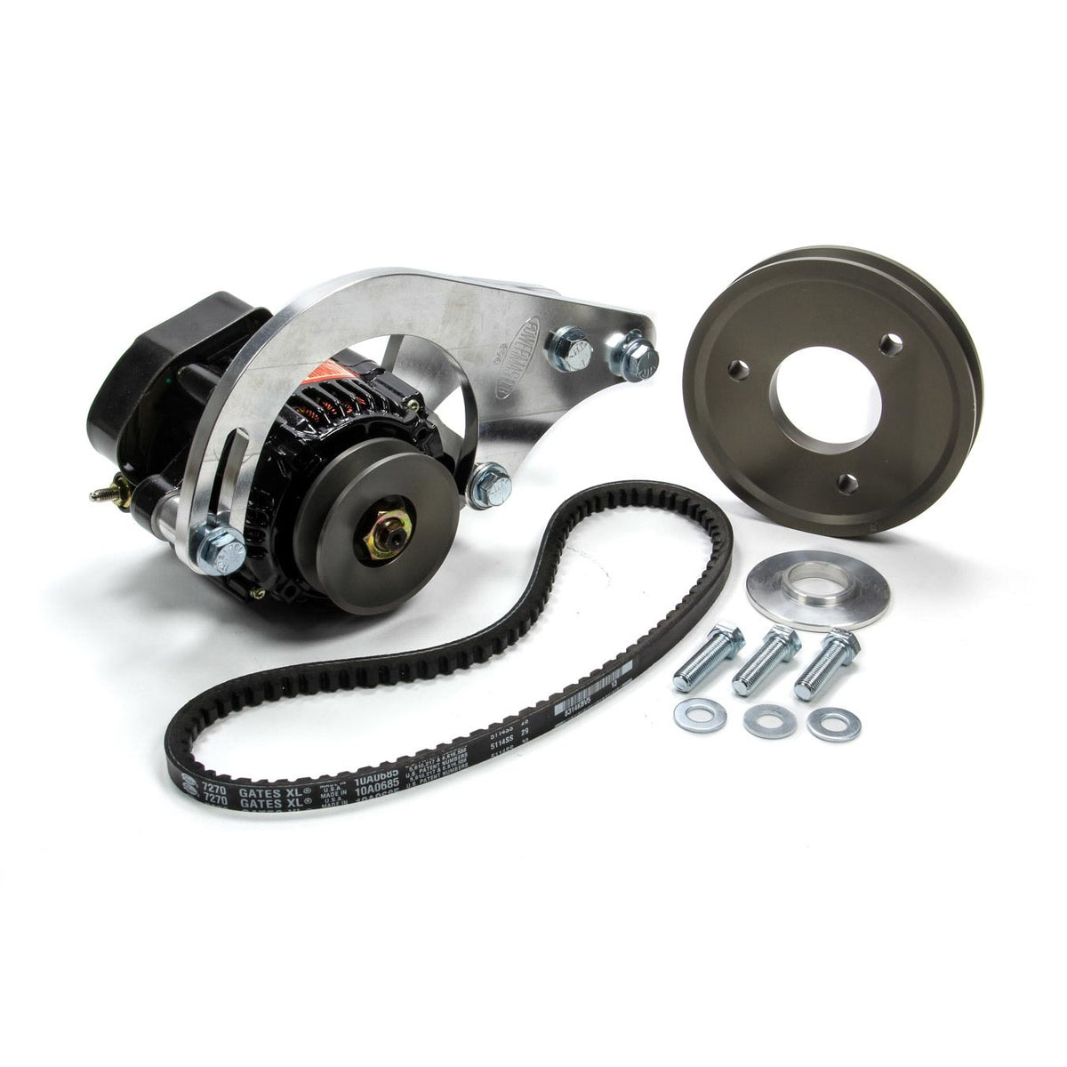 Powermaster Pro Series Denso 93 mm Low Mount Alternator Kit - Drivers / Passenger Side Block Mount