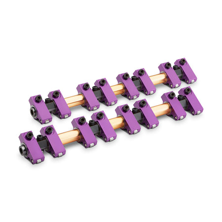 Proform Shaft Mount Rocker Arm - 1.65 Ratio - Full Roller - Purple - Big Block Buick