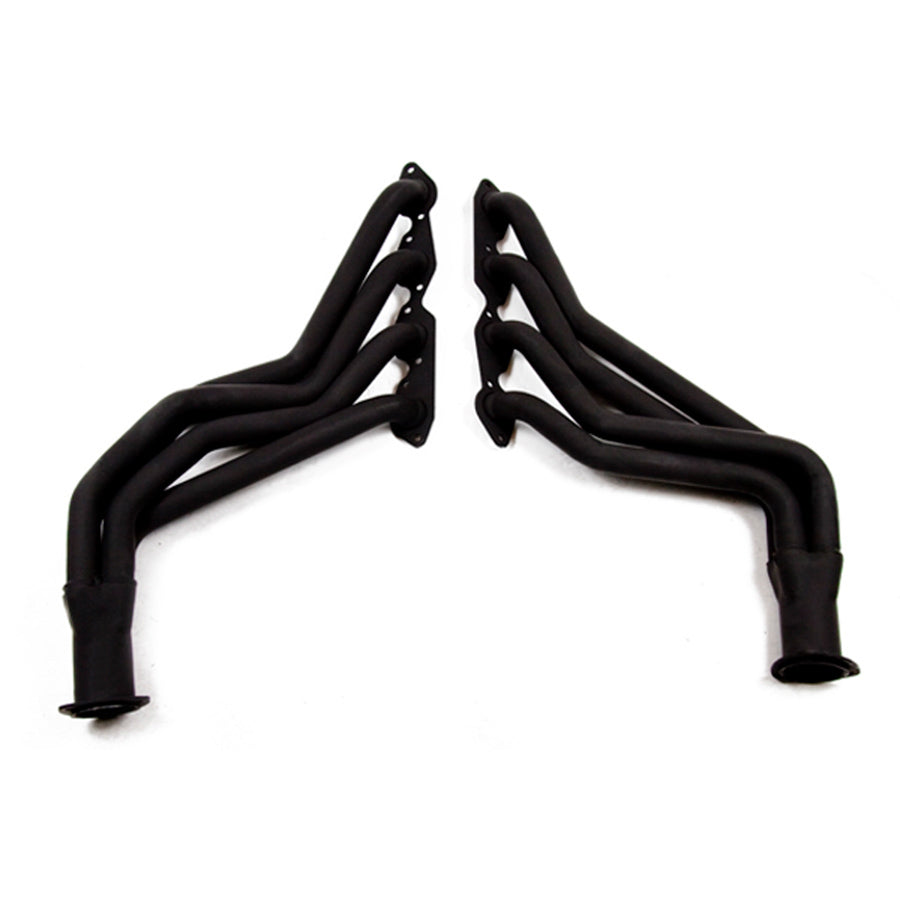 Flowtech Long Tube Headers - 1968-87 Chevy/GMC 1500/2500/3500 2WD/1968-81 4WD Trucks - 396/454 - 1.75" - 3" Collector - Black Paint