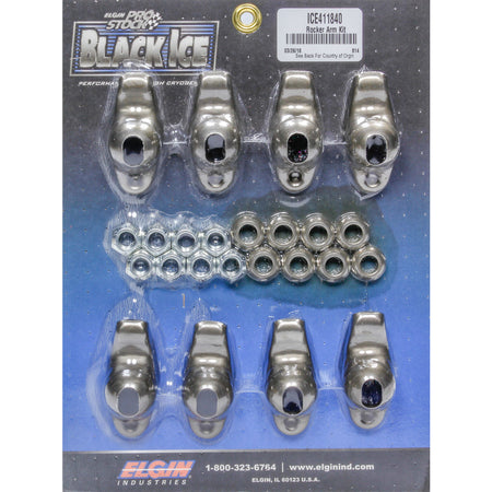 Elgin Industries SBC B/I Rocker Arm Kit 1.50 Ratio 7/16 Stud