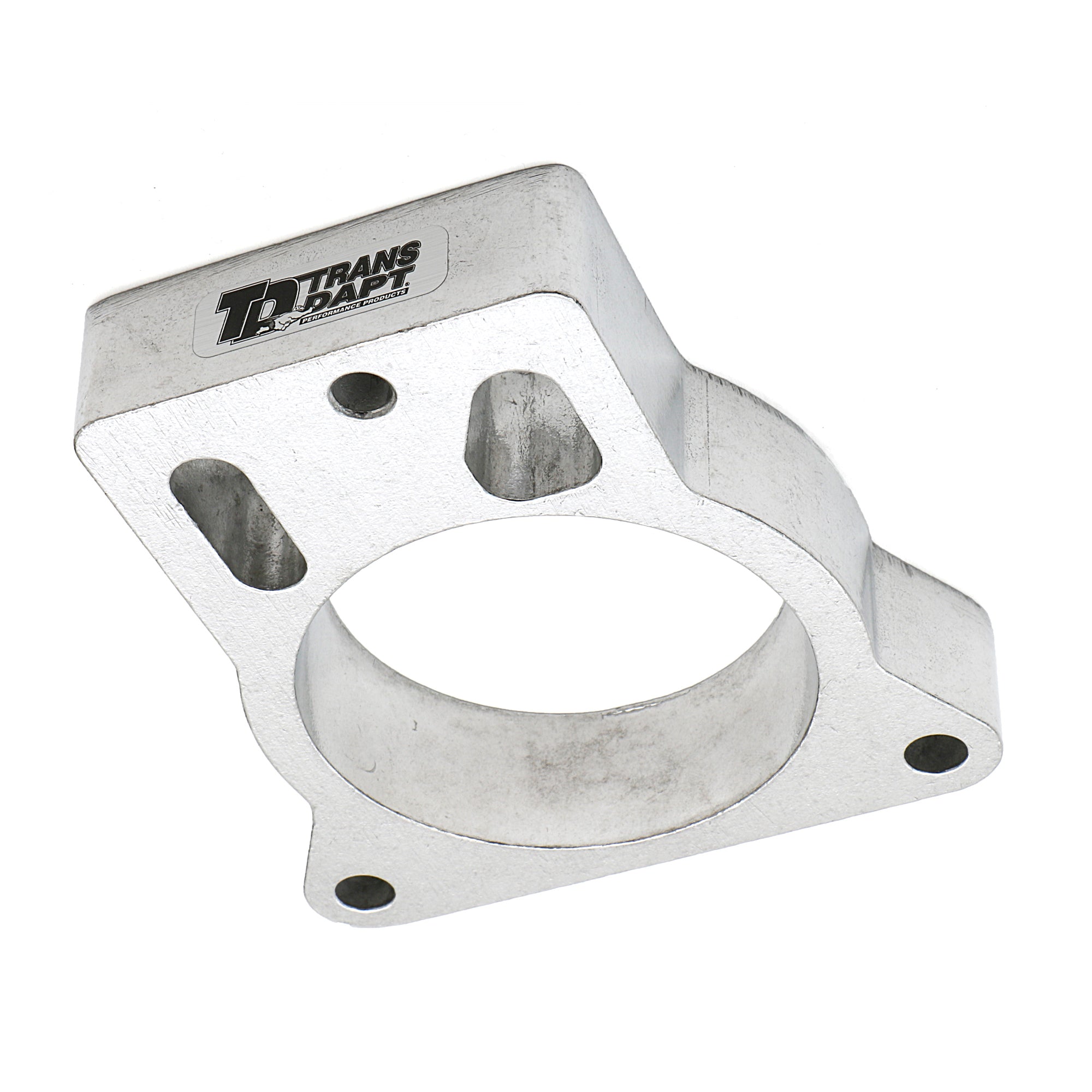 Trans-Dapt Throttle Body Spacer - Smooth Bore - 1 in Thick - GM LS-Series - GM Fullsize SUV/Truck 1999-2006