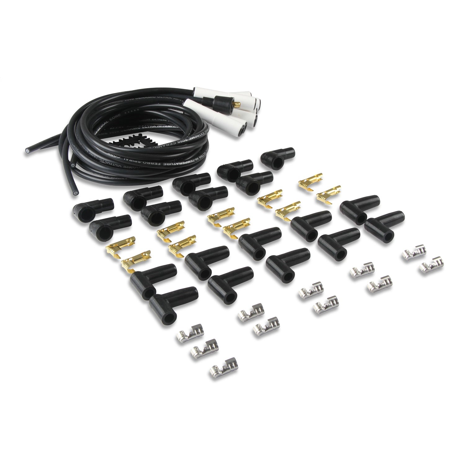 ACCEL Extreme 9000 Ceramic Spiral Core 8 mm Spark Plug Wire Set - Black
