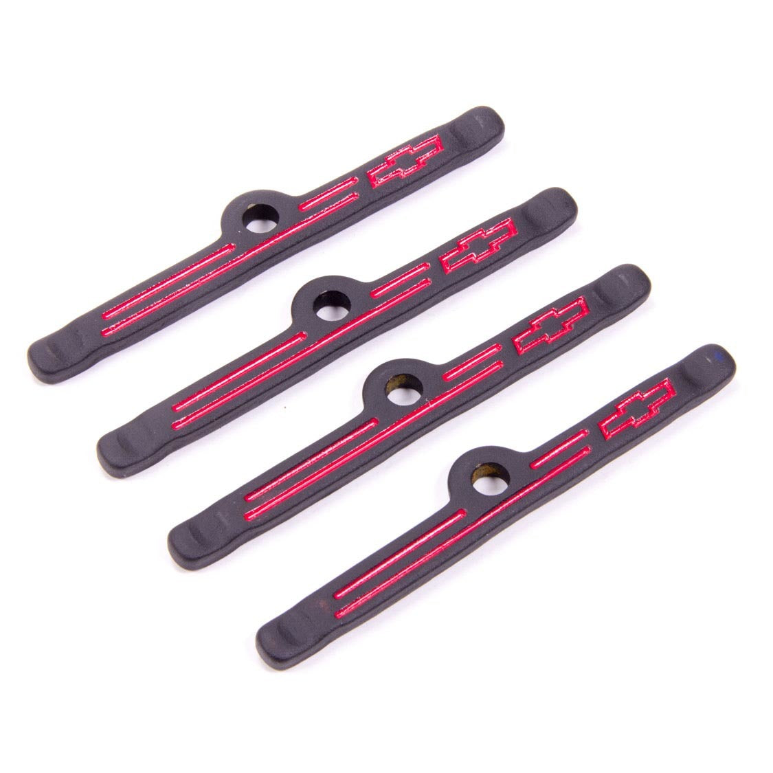 Proform Valve Cover Hold-Down Clamp - Bow Tie Emblem - Black Crinkle