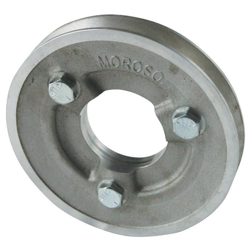 Moroso Single Groove Crankshaft Pulley - Chevrolet 396-454 - Single Groove - Pre-1969 (With Short Water Pump) - 30% Reduction - 5.25" O.D.