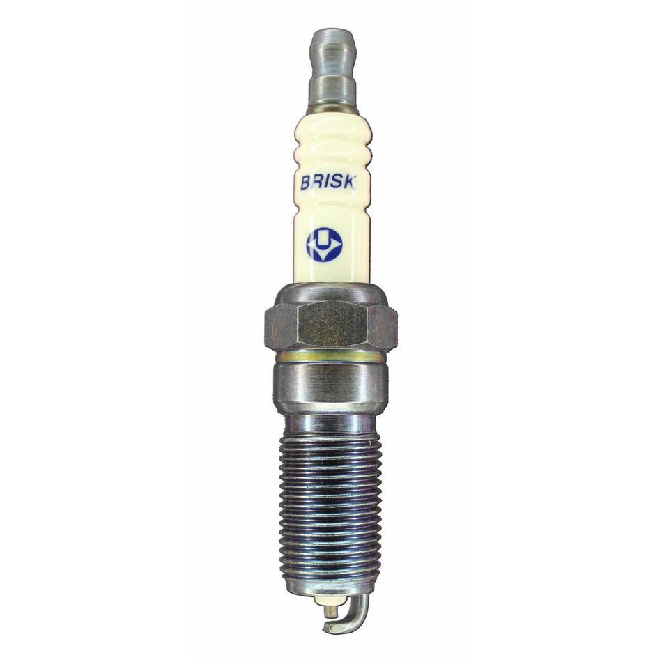 Brisk Silver Racing Spark Plug - 14 mm Thread - 25 mm R - Heat Range 15 - Tapered Seat - Resistor RR15YS