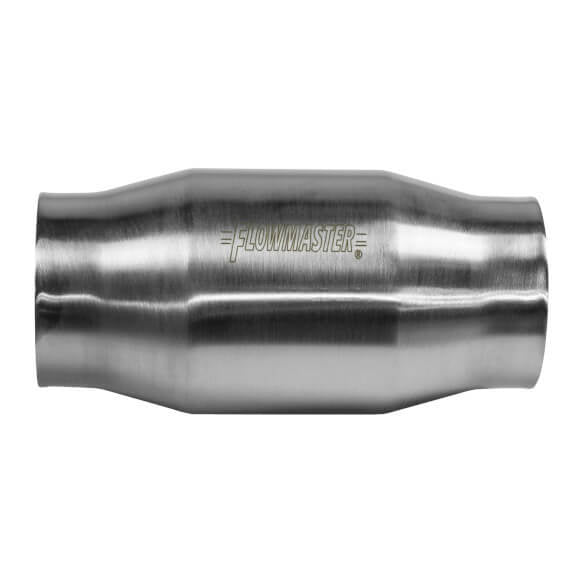Flowmaster 200 Series 49 State Catalytic Converter - 3 in Inlet - 3 in Outlet - 4 x 3-1/2 in Case - 8 in Long - Universal