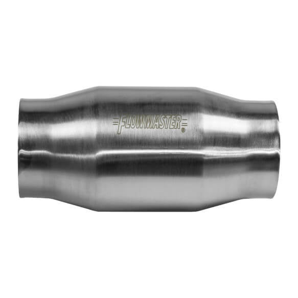 Flowmaster 200 Series 49 State Catalytic Converter - 3 in Inlet - 3 in Outlet - 4 x 3-1/2 in Case - 8 in Long - Universal