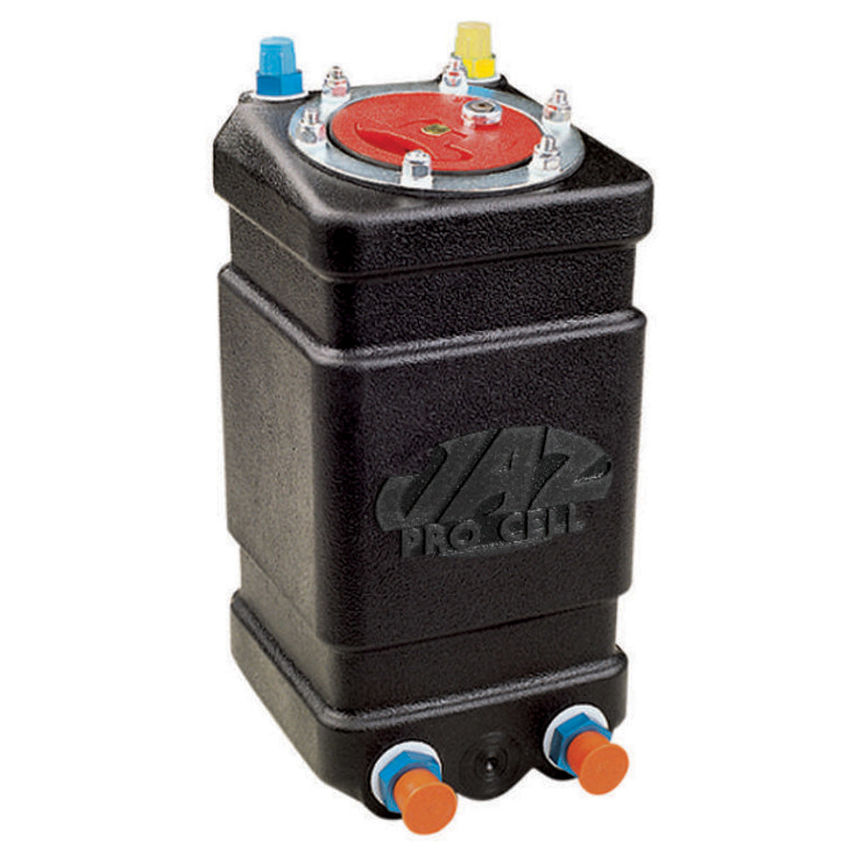 Jaz Products Pro Stock Fuel Cell - 2 gal - 7 x 9 x 10" Tall - 10 AN Outlet - 8 AN Return/Vent - plastic - Black