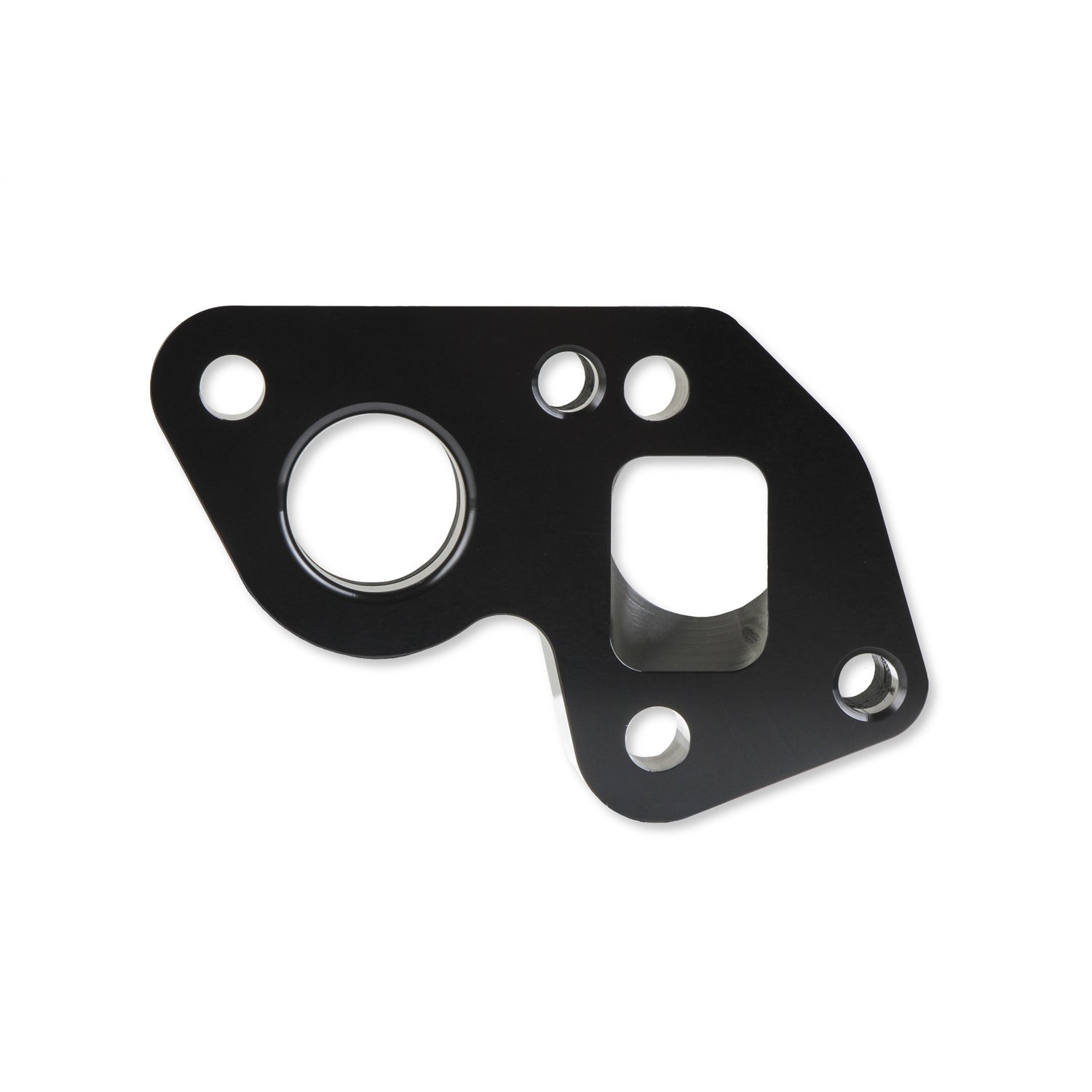 Earl's Water Pump Spacer - 1/8" NPT Port - Gaskets/Hardware Included - Aluminum - Black - Big Block Chevy - GM LS-Series