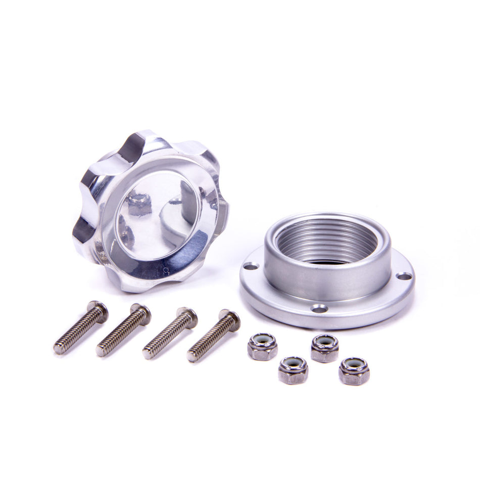 Allstar Performance Small Fill Plug Kit With Aluminum Bolt-On Bung - Polished