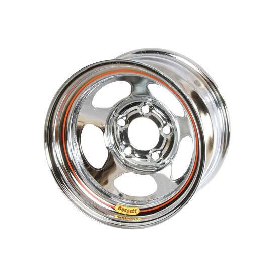 Bassett 15x10 5x4.75 2" Back Spacing Chrome
