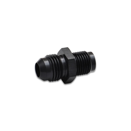 Vibrant Performance Straight 6 AN Male to 7/16-24 in Inverted Flare Male Adapter - Black