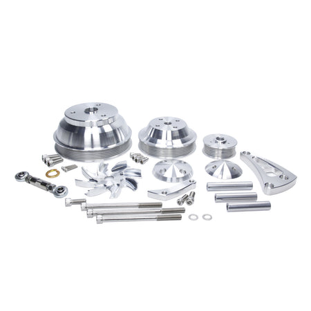 March Performance GM SB LWP ALT MID Mount Hi Flow Pulley Kit Pol.