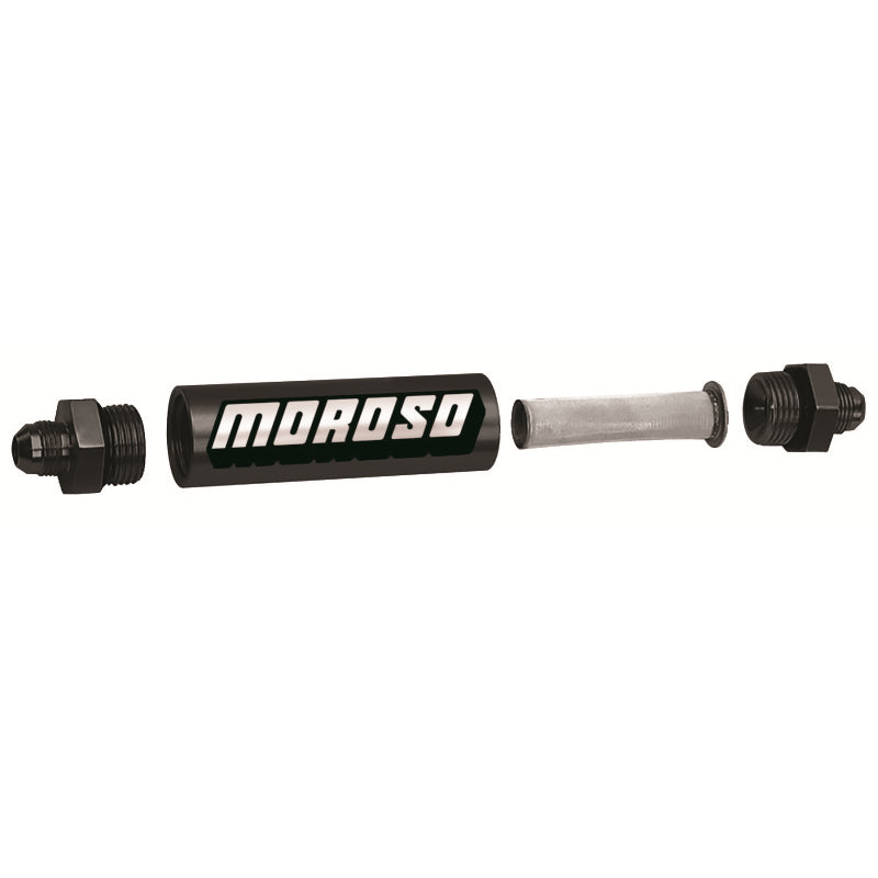 Moroso In-Line Fuel Filter Accepts 3/8" NPT Fittings - 5-1/8" Overall Length