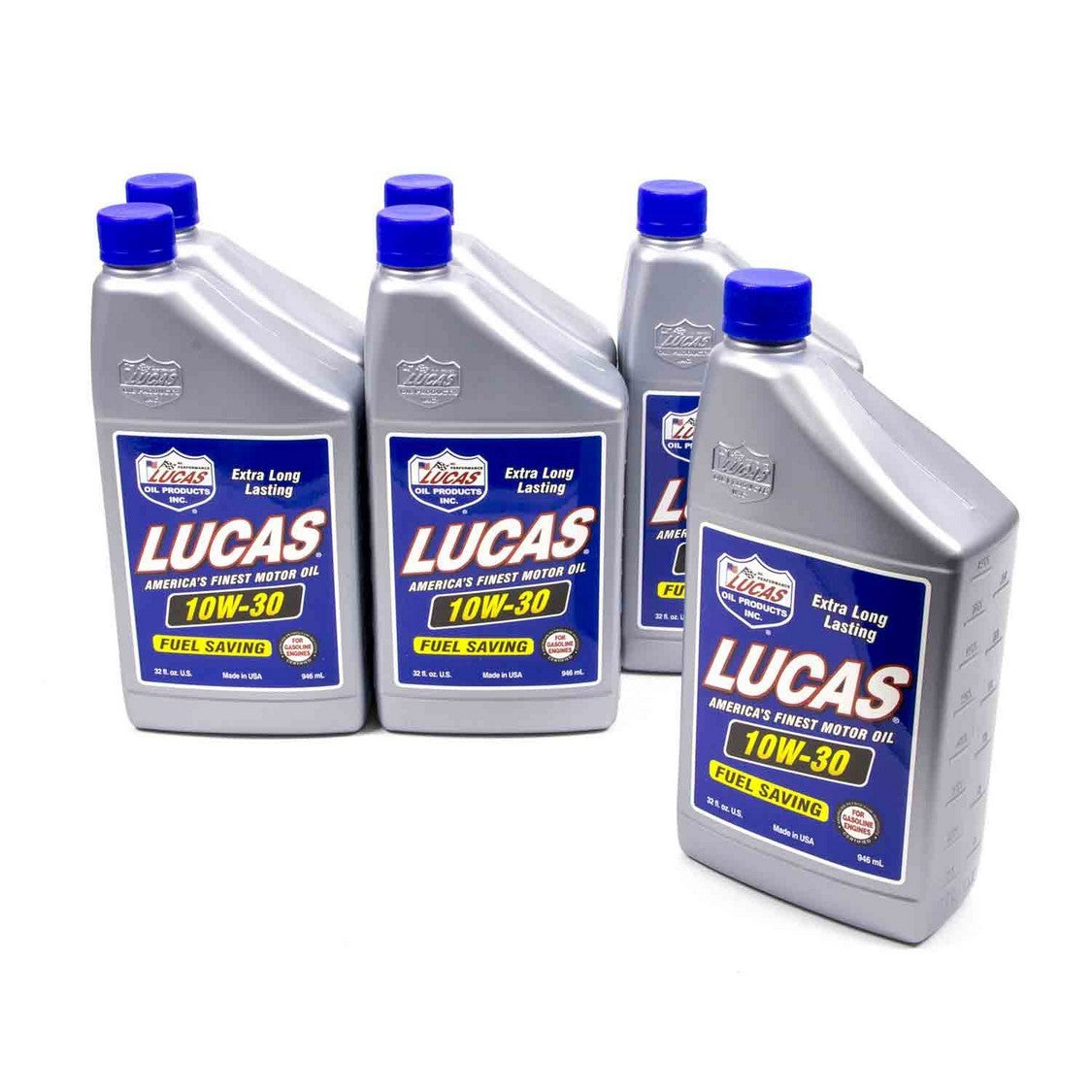 Lucas Oil Products High Performance Motor Oil 10W30 Conventional 1 qt - Set of 6