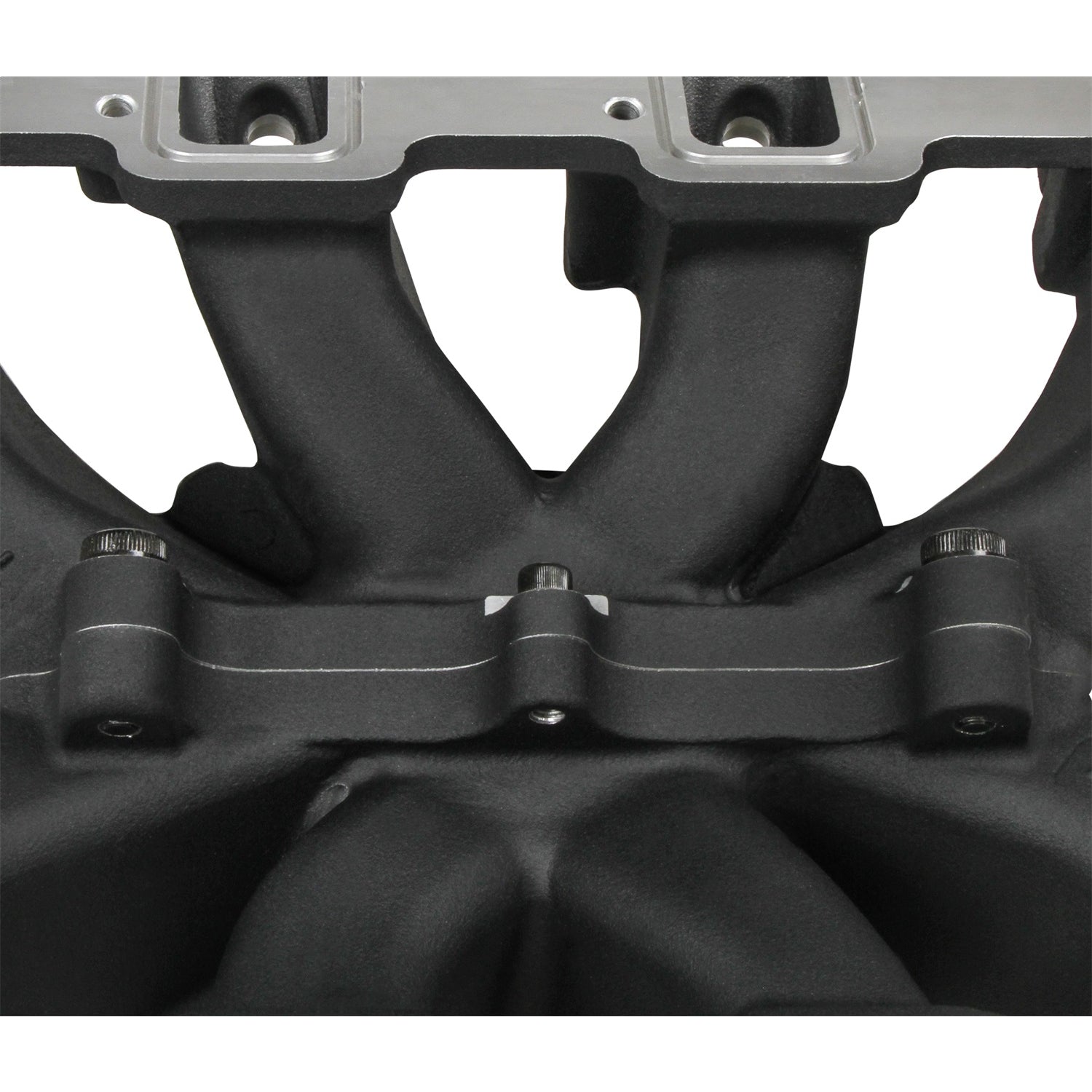 Holley Single-Plane EFI Split Design Race Intake Manifold - Square Bore - Single Plane - Aluminum - Black - GM LS-Series