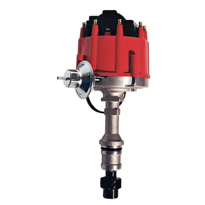 Proform HEI Distributor - Magnetic Pickup - Vacuum Advance - HEI Style Terminal - Coil Included - Red - Oldsmobile V8