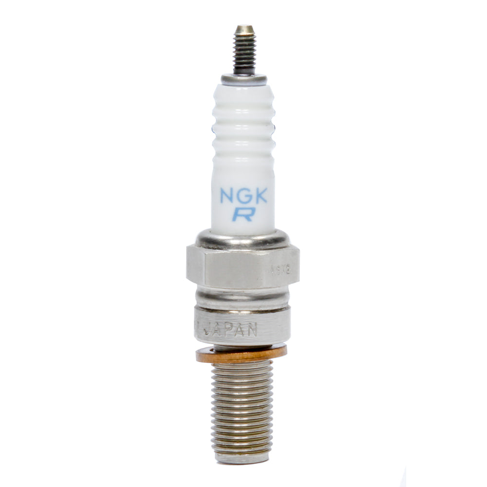 NGK Racing Spark Plug 10 mm Thread 0.749 in Reach Gasket Seat - Stock Number 7400