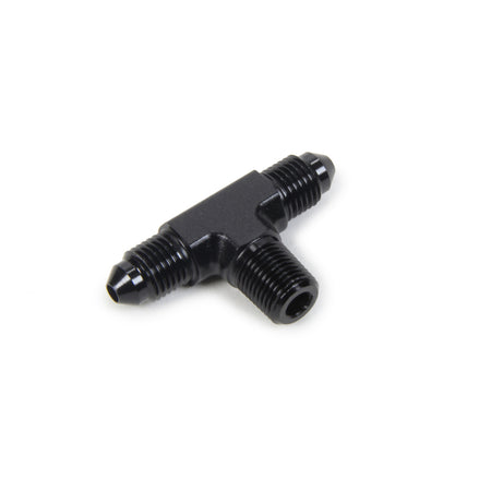 Triple X 3 AN Male x 3 AN Male x 1/8 in NPT Male Adapter Tee - Black Anodized HF-92031-BLK