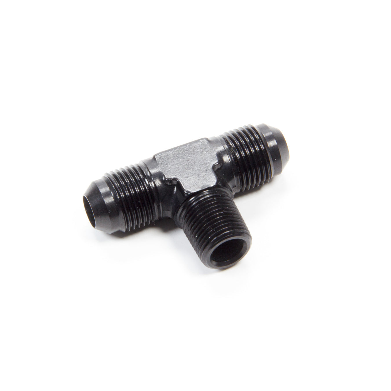 Aeroquip Black Aluminum -08 AN To -08 AN To 3/8" NPT Male Branch Tee Adapter