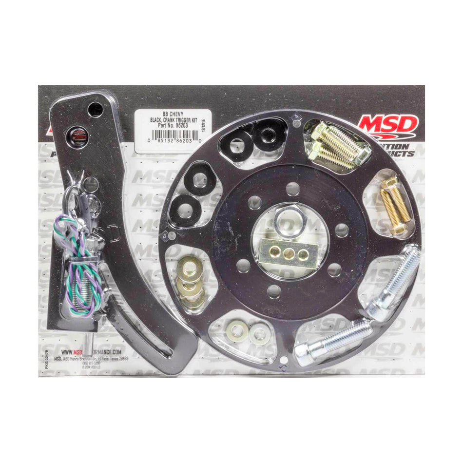 MSD Flying Magnet Crank Trigger Kit Trigger Wheel/Pickup 8.000" Balancer