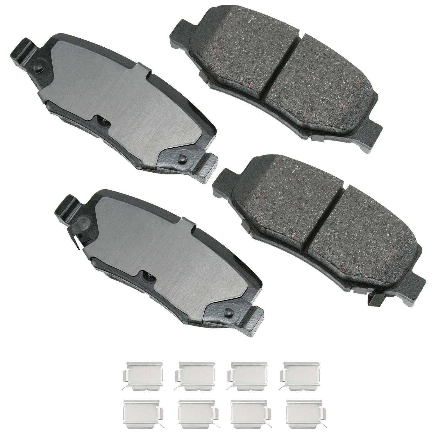 Akebono Brakes ProACT Rear Brake Pads - Dodge Nitro 2001-11/Jeep Wrangler 2007-18 (Set of 4)