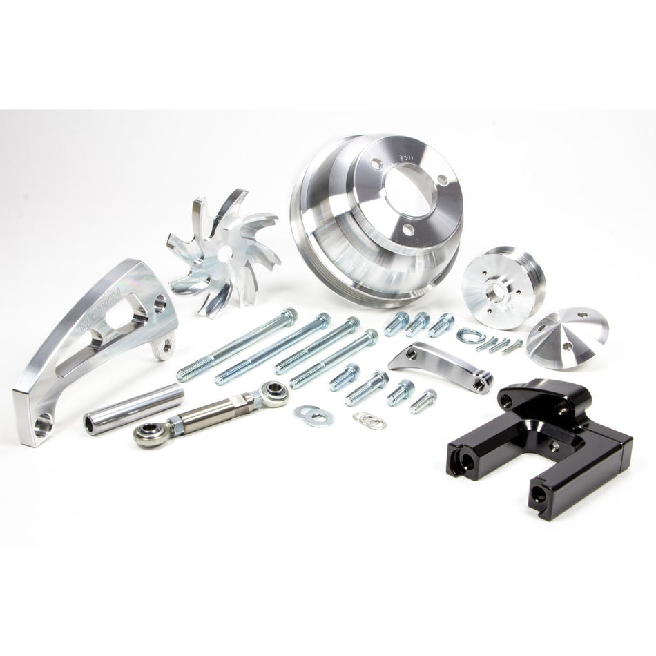 March Performance BB Chevy Serpentine Kit for Electric Water Pumps
