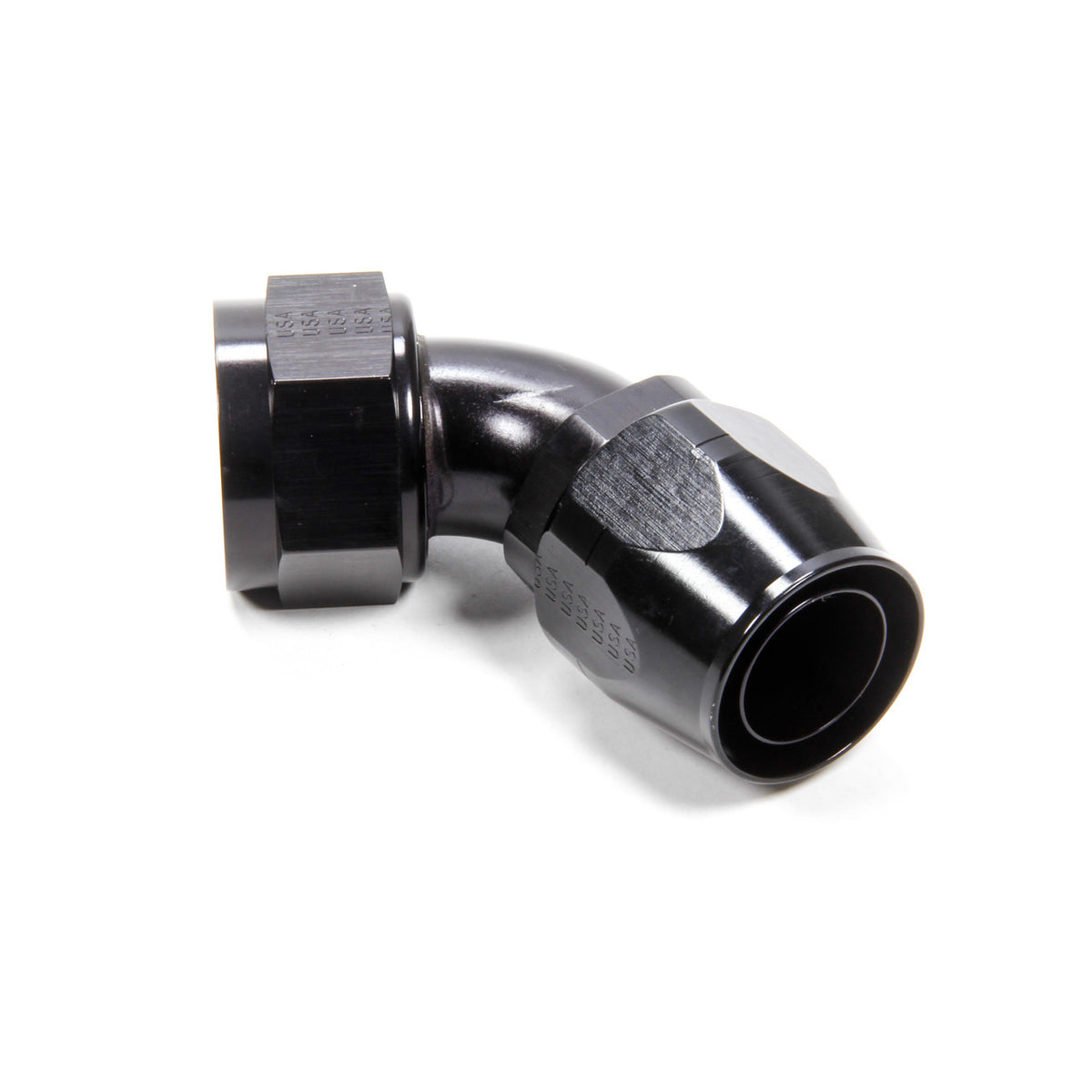 XRP Hose End Fitting 60 Degree 20 AN Hose to 20 AN Female Aluminum - Black Anodize