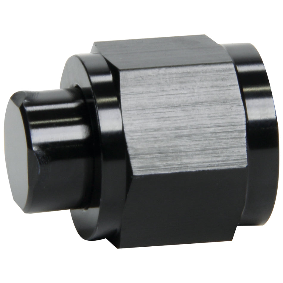 Allstar Performance Cap - 3 AN - Aluminum - Black Anodize