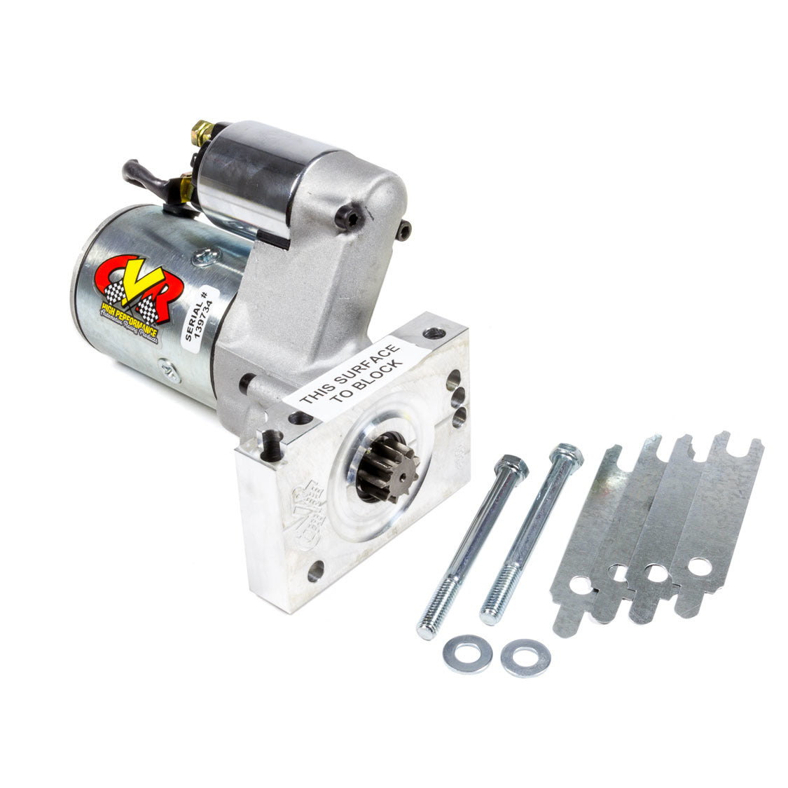 CVR Performance Products Protorque Ultra Starter 5 Position Mounting Block 4.4:1 Gear Reduction - 153 or 168 Tooth Flywheel