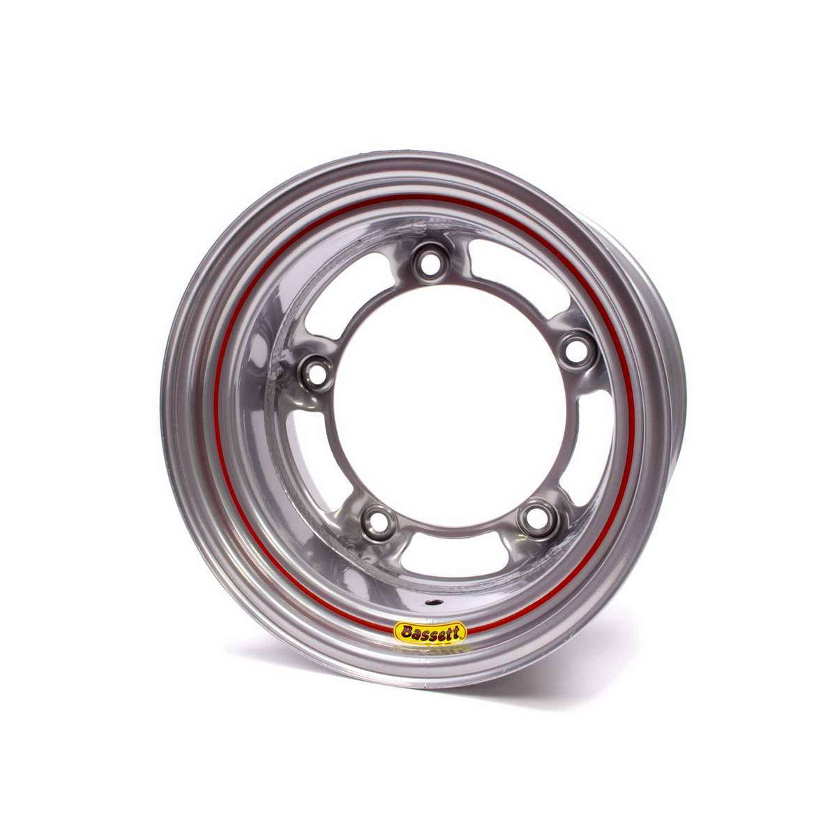 Bassett Wide 5 Spun Wheel - 15" x 8" - Silver - 2" Back Spacing - 15.5 lbs.