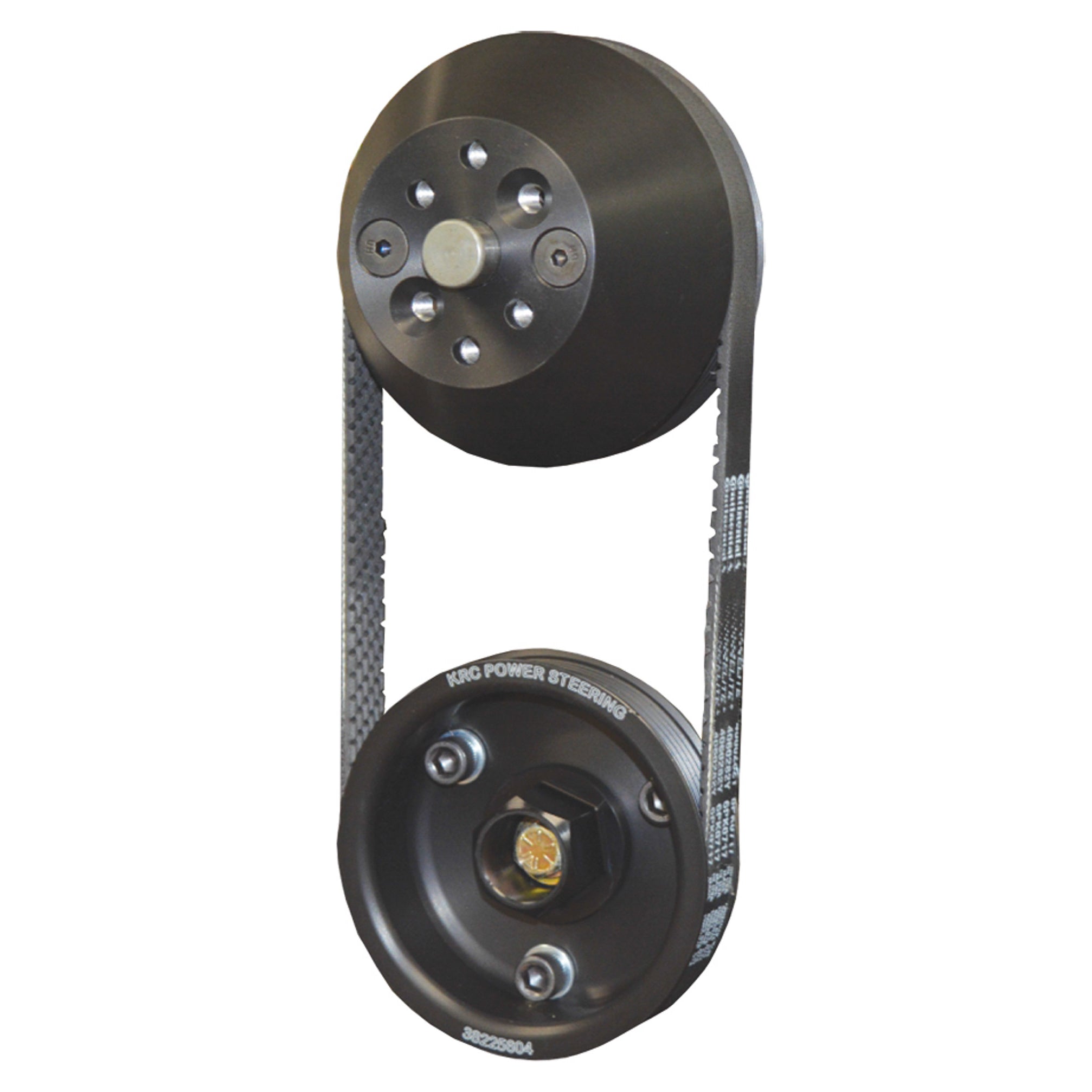 KRC Economy 6-Rib Serpentine Pulley Kit - Water Pump - Black Anodized - Small Block Chevy