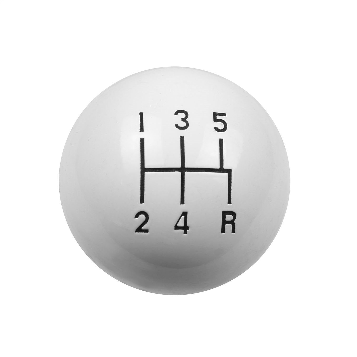 Hurst Shifter Knob - White 5 Speed 3/8-16 Threads