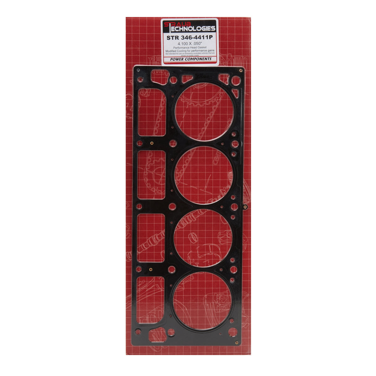 Straub Technologies Cylinder Head Gasket - 4.100 in Bore