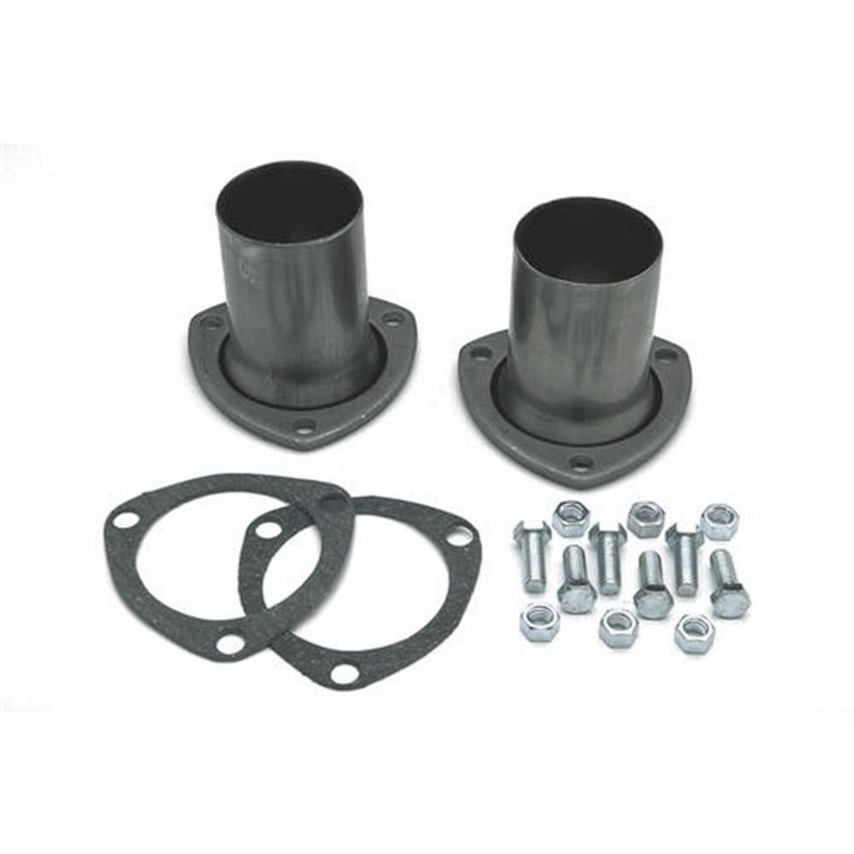 Hedman Hedders Collector Reducer - 3-Bolt Flange - Gaskets Included - Steel - (Pair)