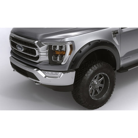 Bushwacker Forge Fender Flare - Pocket Style - Front/Rear - 2-1/2 in Wide - Black Textured - Ford F-150 Truck 2015-17