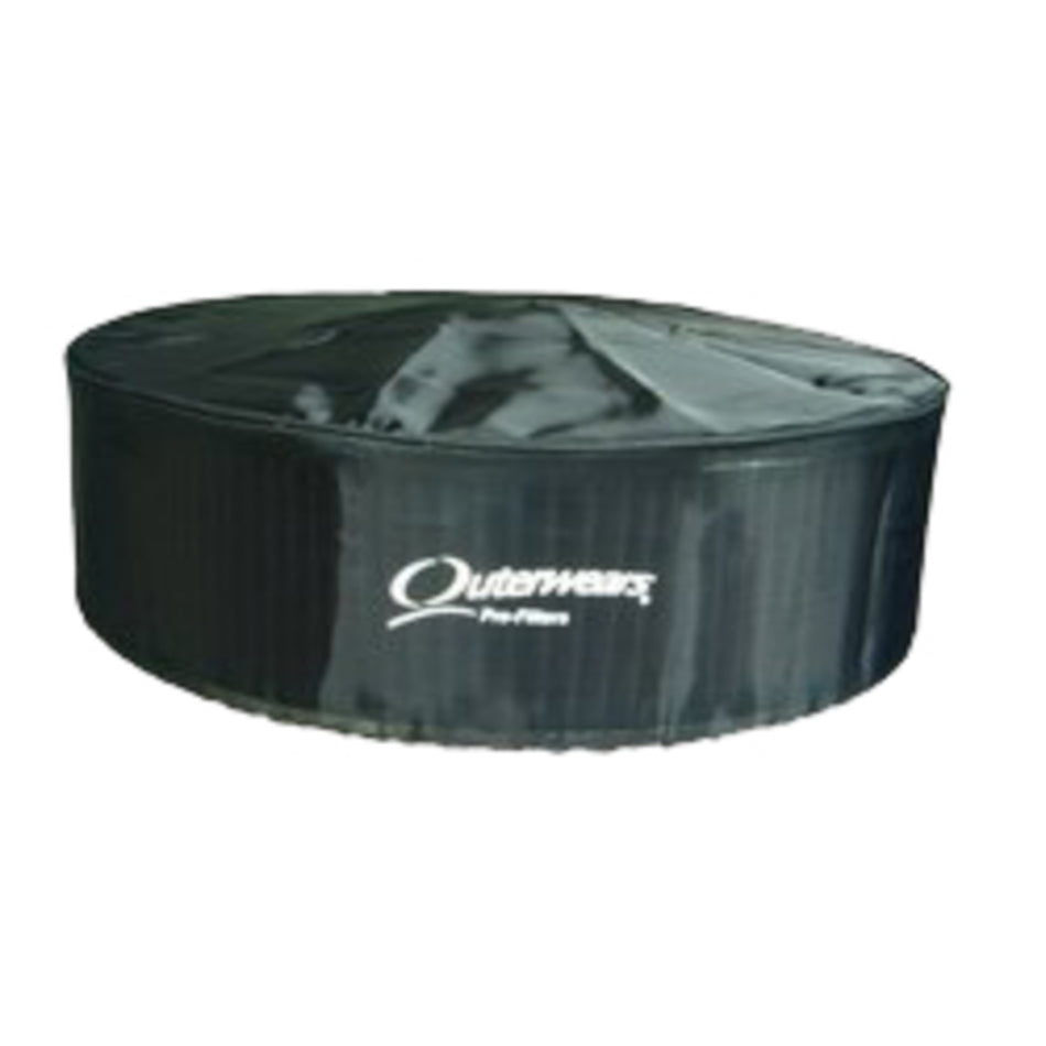 Outerwears Pre-Filter Air Filter Wrap - 11 in OD - 6 in Tall - Black