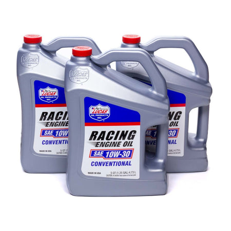 Lucas SAE Racing Oil 10w30 Case 3 x 5 Quart Bottle