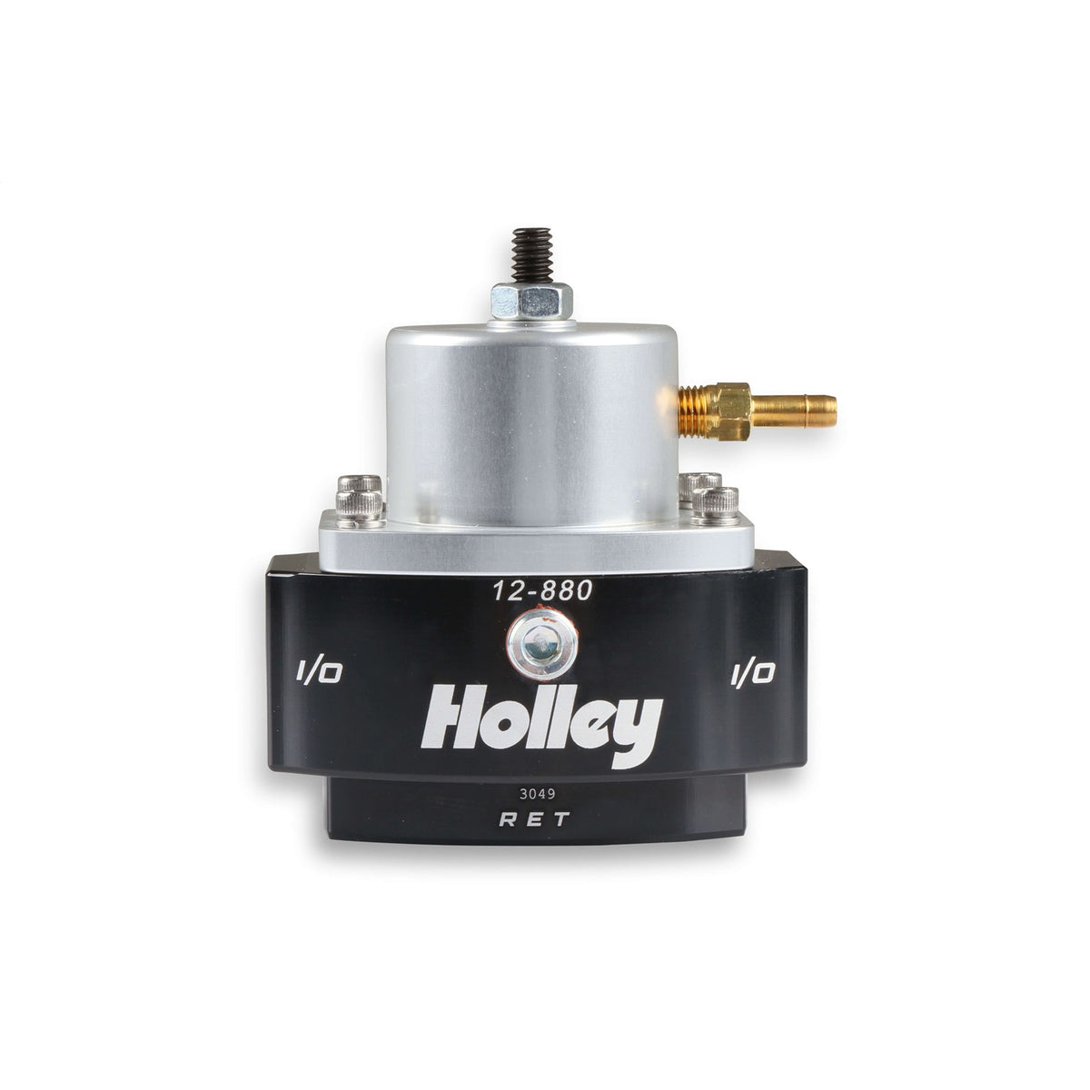 Holley Adjustable Billet By-Pass Regulator-6AN - Black