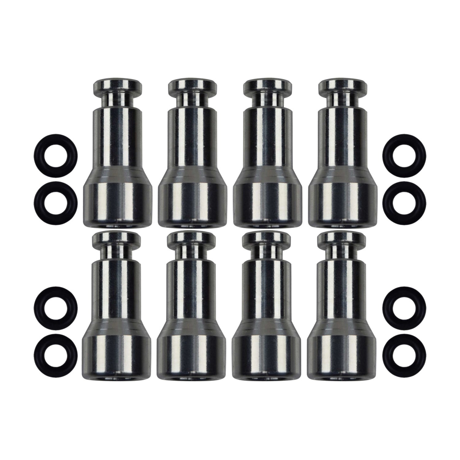 ICT Billet Billet Aluminum Fuel Injector Spacer - GM LS-Series (Set of 8)
