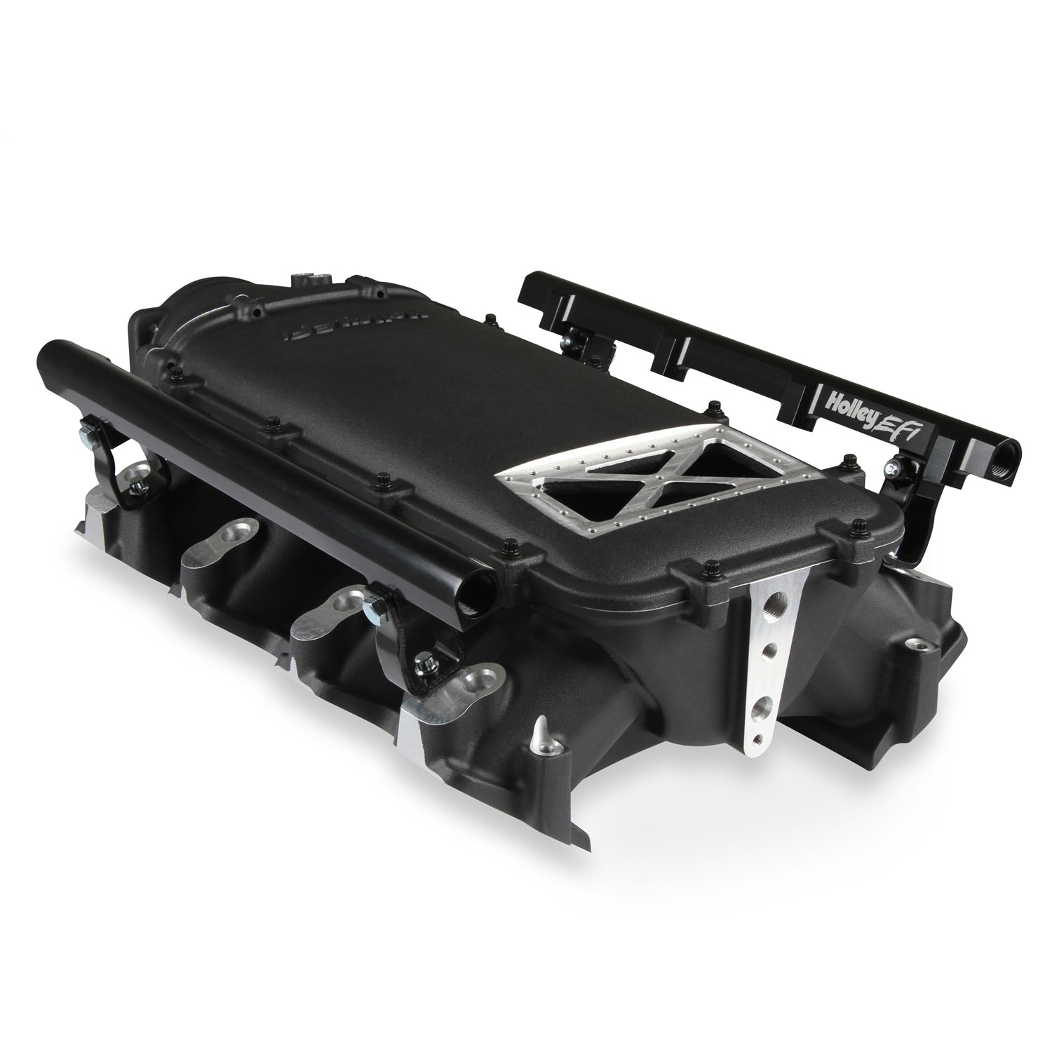 Holley EFI LS3 Ultra Low-Ram Intake Manifold - 105 mm Throttle Body Flange - Tunnel Ram - Black - LS3 - GM LS-Series