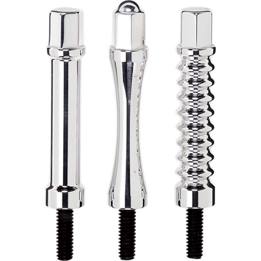 Billet Specialties Hex Style Valve Cover Wing Nuts - Polished - 1/4 in.-20 - 2.875 in. Length - (Set of 4)