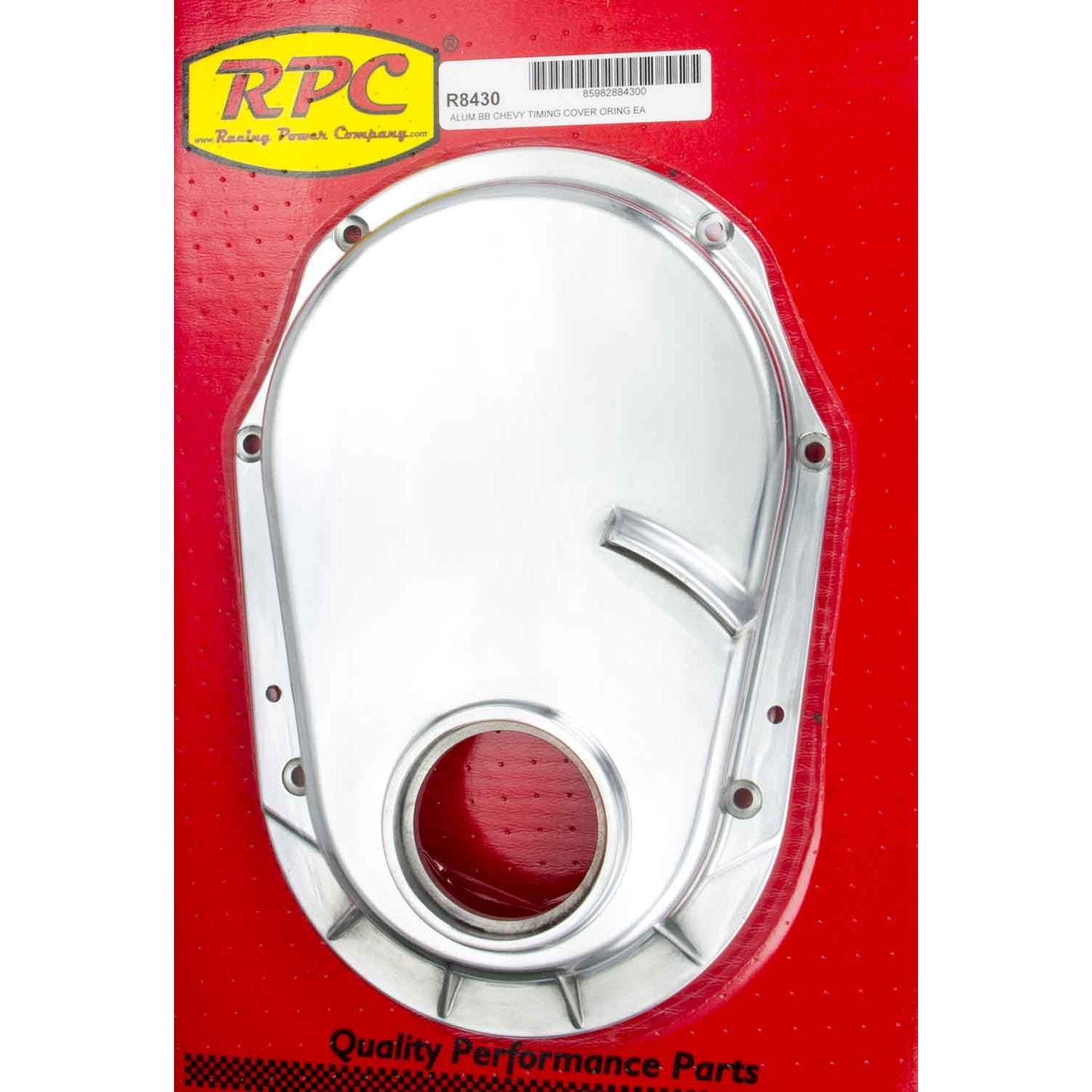 Racing Power Co-Packaged BBC 96- Alum Timing Chain Cover Polished