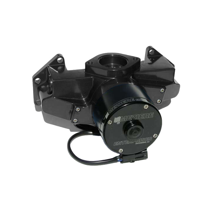 Meziere BB Mopar Billet Electric Water Pump Hi-Flow - Black