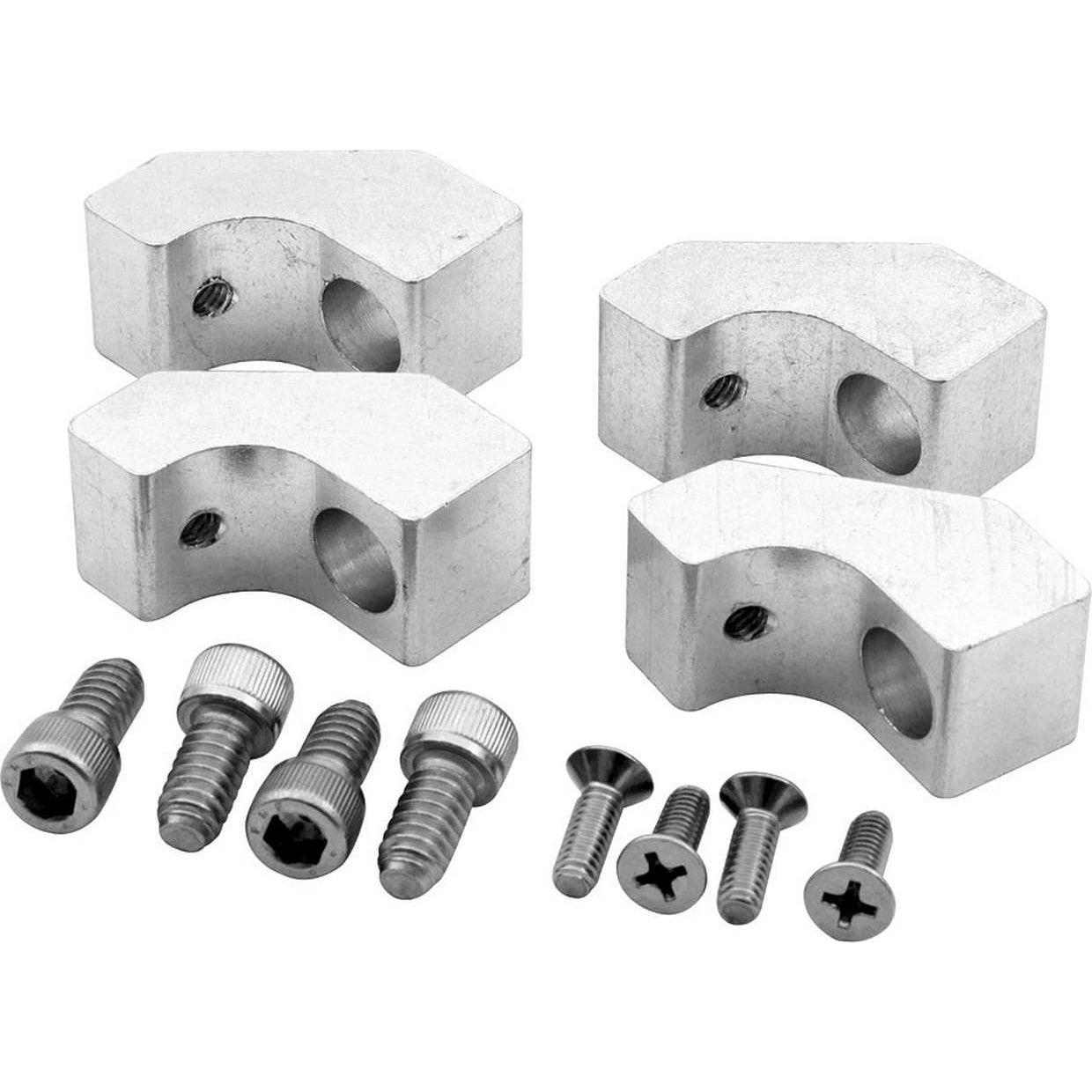 Allstar Performance Mounting Kit for Centerbolt Covers Polished Aluminum Wire Looms