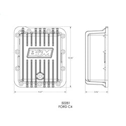 B&M Cast Deep Transmission Pan For C4 Transmission