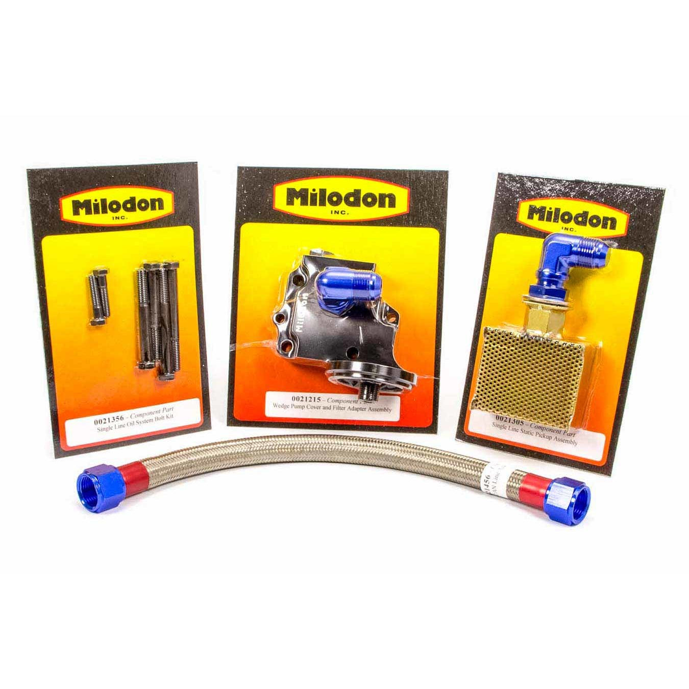 Milodon BB Chrysler Oil System Single Line Static