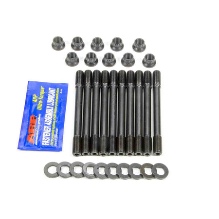 ARP Cylinder Head Stud Kit - 12 mm Studs - 12 Point Nuts - Chromoly - Black Oxide - Undercut - Ford 4-Cylinder