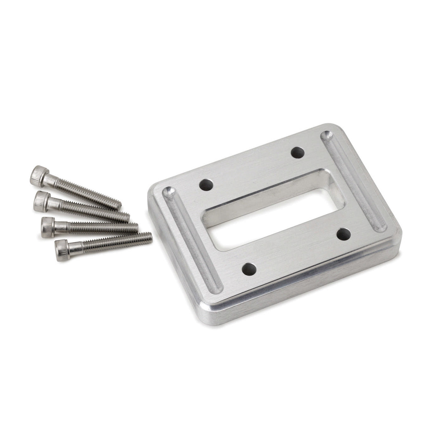 Lokar Square Gas Pedal Spacer - Floor Mount - Billet Aluminum - Brushed